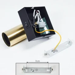 Lampes Vintages & Rétros-hofstein Applique murale Tulla Noir, 1 lumière