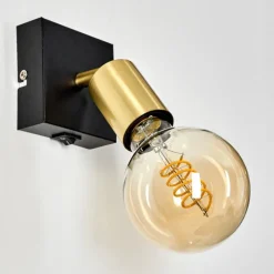 Lampes Vintages & Rétros-hofstein Applique murale Tulla Noir, 1 lumière