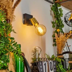 Lampes Vintages & Rétros-hofstein Applique murale Tulla Noir, 1 lumière