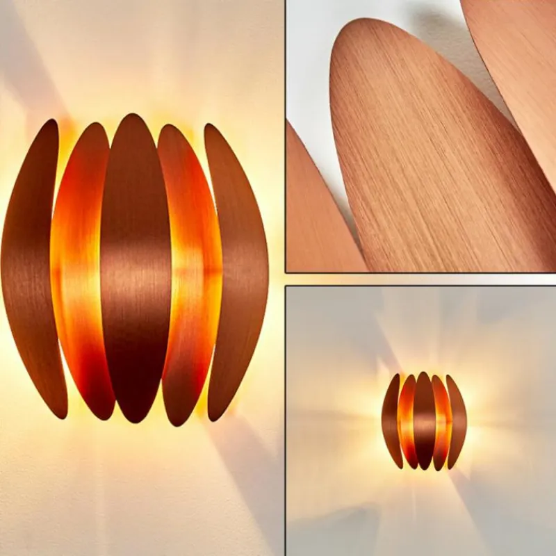 hofstein Applique murale Tulpio Cuivre, 2 lumières* Appliques