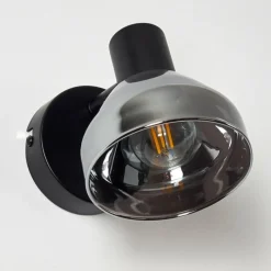 Suspension Verre Fumé-hofstein Applique murale Tyksov Noir, 1 lumière