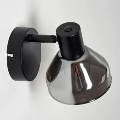 Suspension Verre Fumé-hofstein Applique murale Tyksov Noir, 1 lumière