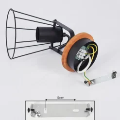 Lampes Vintages & Rétros-hofstein Applique murale Uatuasa Écru, Noir, 1 lumière