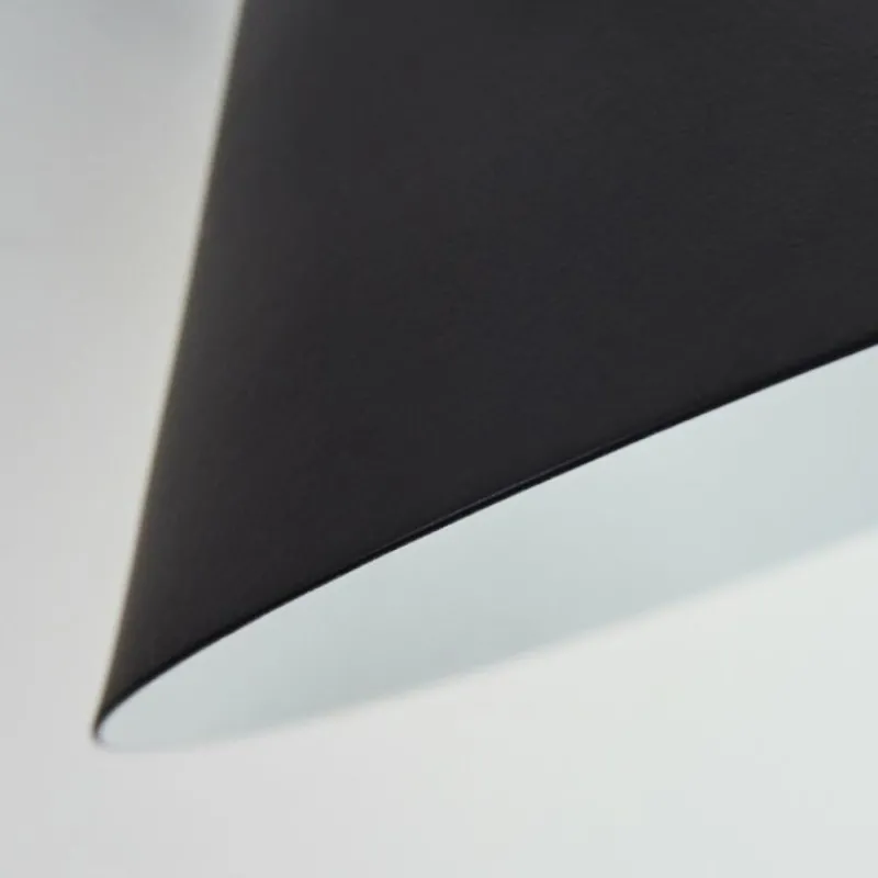 Lampes Industrielles-hofstein Applique murale Upiano Chrome, Noir, 1 lumière