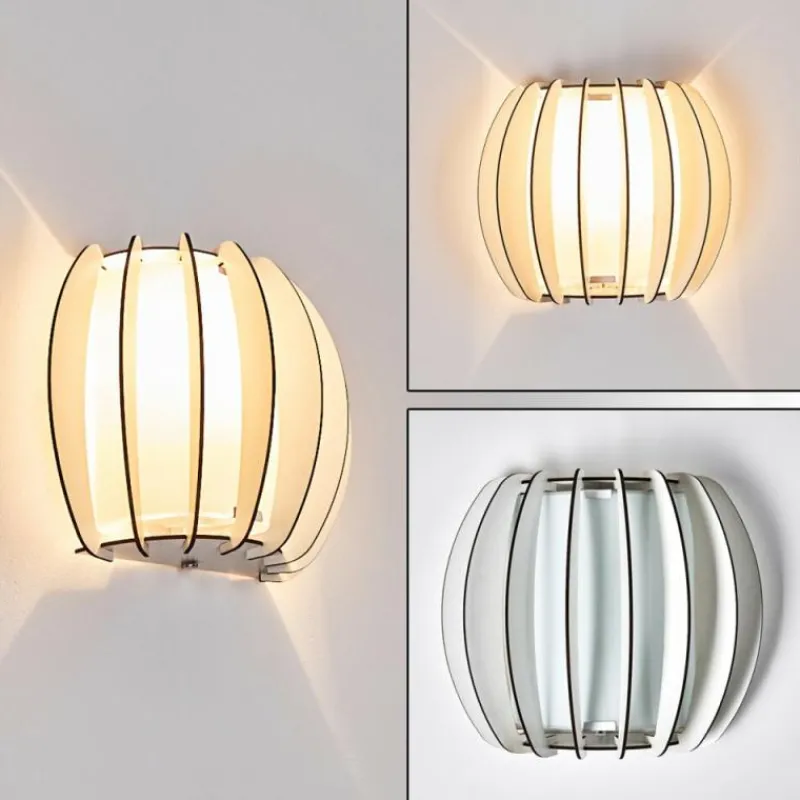 Lampes En Bois-hofstein Applique murale Valkom Blanc, 1 lumière
