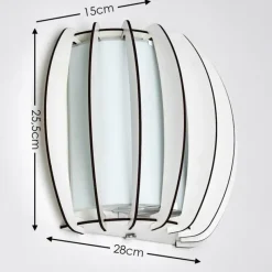 Lampes En Bois-hofstein Applique murale Valkom Blanc, 1 lumière