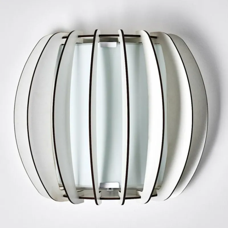 Lampes En Bois-hofstein Applique murale Valkom Blanc, 1 lumière