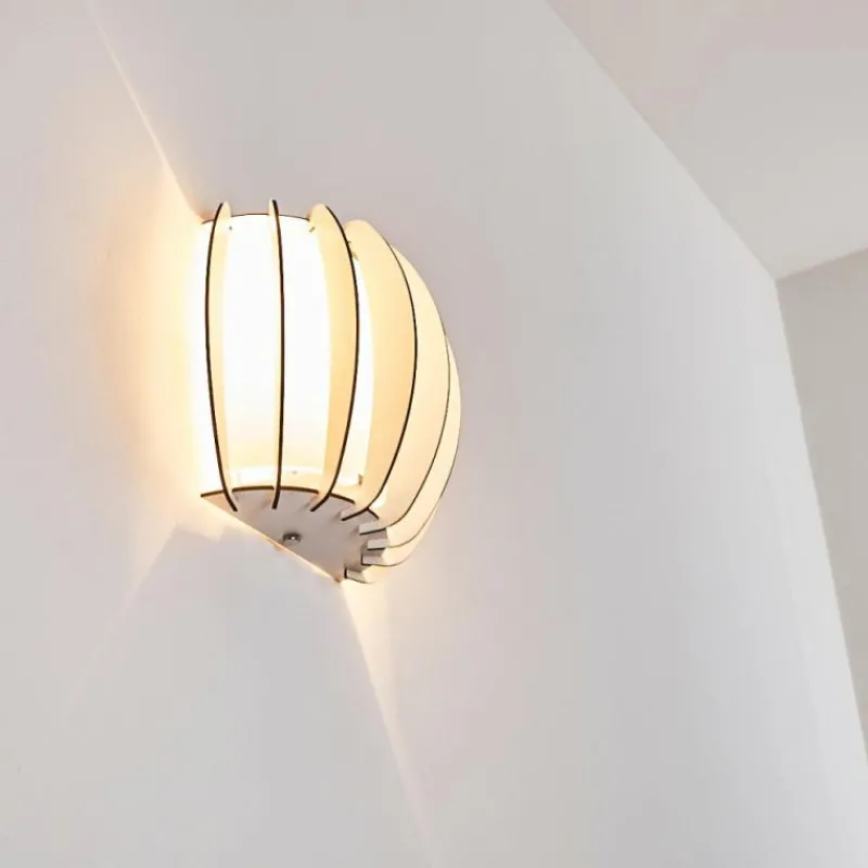 Lampes En Bois-hofstein Applique murale Valkom Blanc, 1 lumière