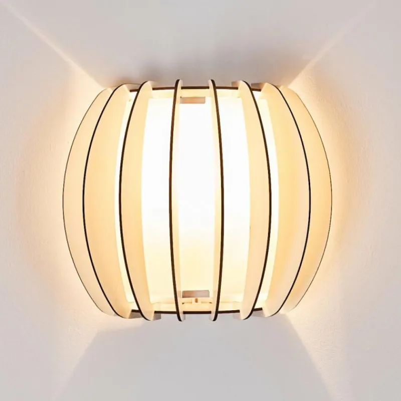 Lampes En Bois-hofstein Applique murale Valkom Blanc, 1 lumière