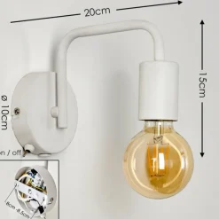 hofstein Applique murale Valocolla Blanc, 1 lumière* Appliques