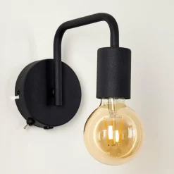 hofstein Applique murale Valocolla Noir, 1 lumière* Appliques