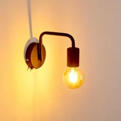 hofstein Applique murale Valocolla Noir, 1 lumière* Appliques