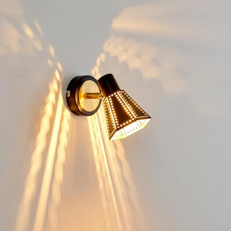 Lampes Dorées-hofstein Applique murale Vantaa Noir doré, 1 lumière