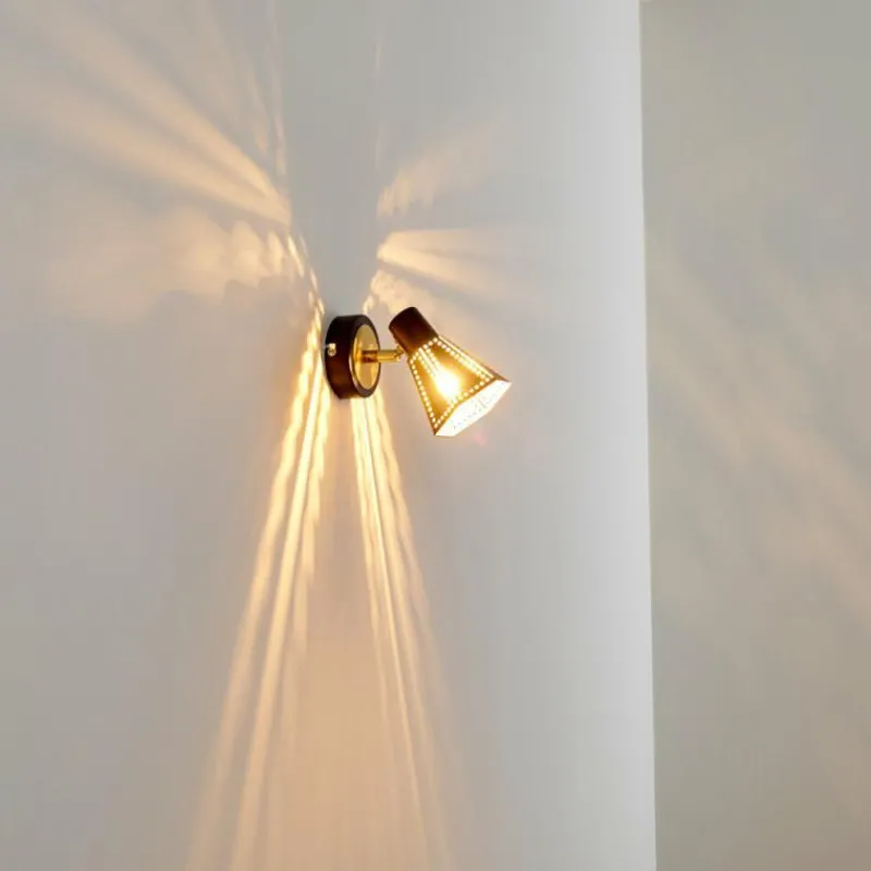 Lampes Dorées-hofstein Applique murale Vantaa Noir doré, 1 lumière