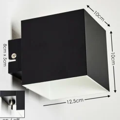 hofstein Applique murale Varco Noir, 1 lumière