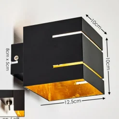 hofstein Applique murale Varco Noir, 1 lumière