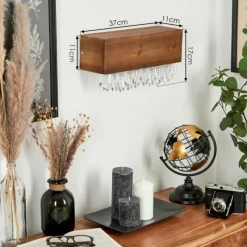 Luminaires Scandinaves-hofstein Applique murale Versoix LED Écru, Noir, 1 lumière