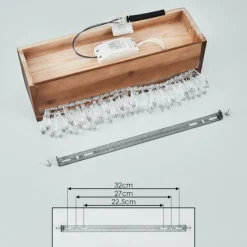 Luminaires Scandinaves-hofstein Applique murale Versoix LED Écru, Noir, 1 lumière