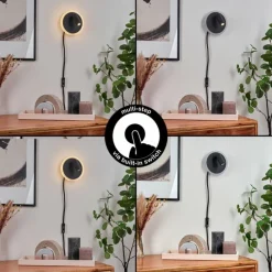 hofstein Applique murale Viata LED Noir, Blanc, 2 lumières