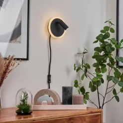 hofstein Applique murale Viata LED Noir, Blanc, 2 lumières