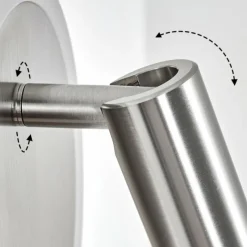 hofstein Applique murale Viata LED Gris, Nickel mat, 2 lumières