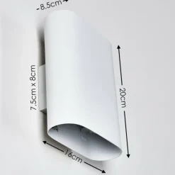 hofstein Applique murale Vion Blanc, 2 lumières