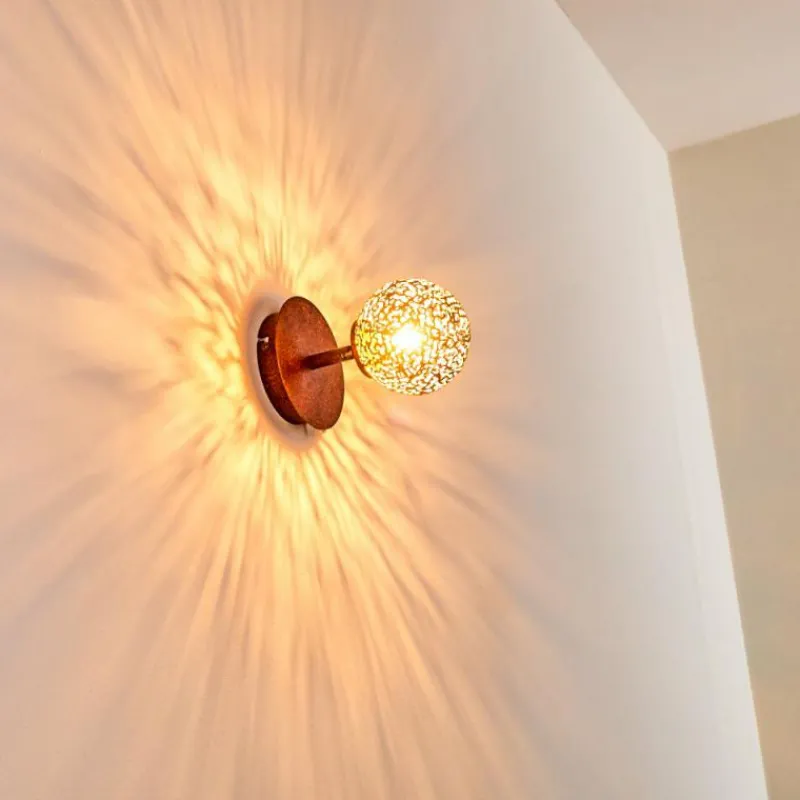 Lampes Dorées-hofstein Applique murale Virga Rouille, 1 lumière