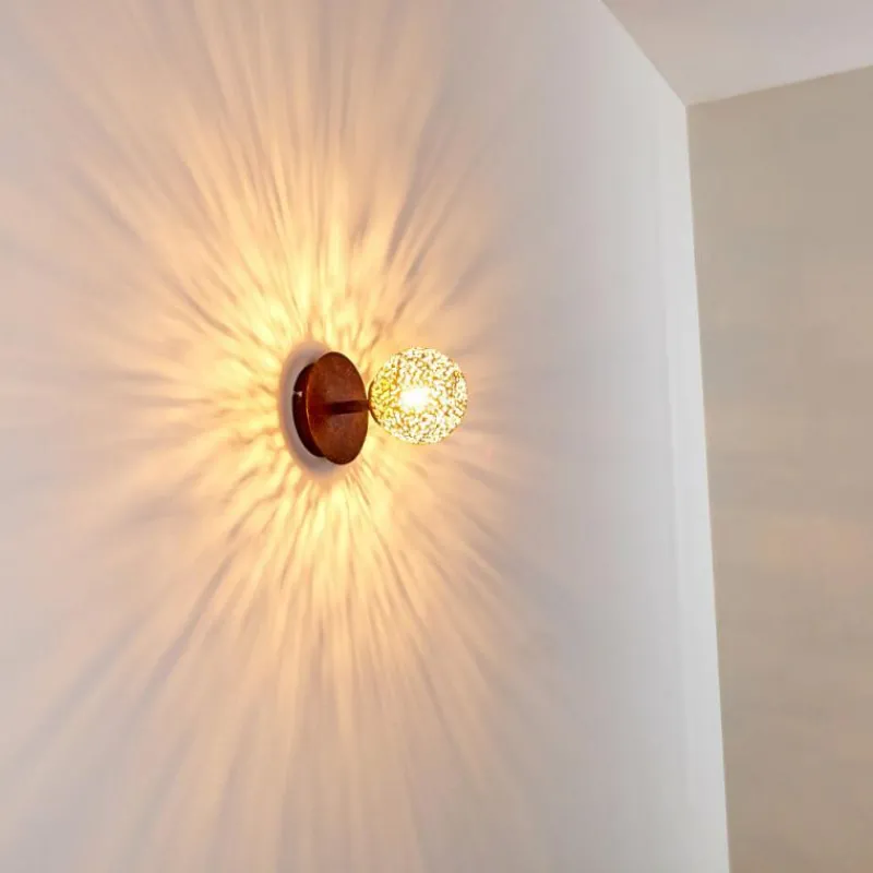 Lampes Dorées-hofstein Applique murale Virga Rouille, 1 lumière