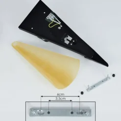 hofstein Applique murale Voume Rouille, Noir, 1 lumière