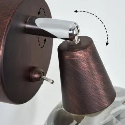 hofstein Applique murale Warga LED Bronze, 1 lumière