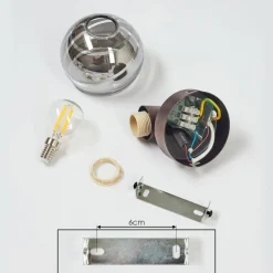 hofstein Applique murale Warga LED Bronze, 1 lumière