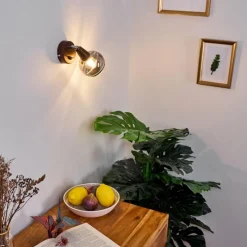 hofstein Applique murale Warga LED Bronze, 1 lumière