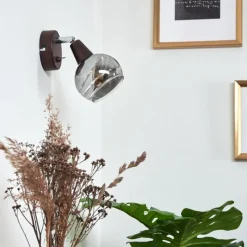 hofstein Applique murale Warga LED Bronze, 1 lumière