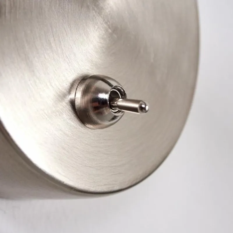 Suspension Verre Fumé-hofstein Applique murale Warga LED Nickel mat, 1 lumière