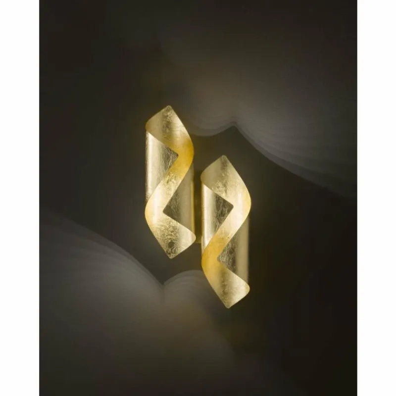 Lampes Dorées-Luminaires Wofi Applique murale Wofi SAFIRA LED Or, 2 lumières