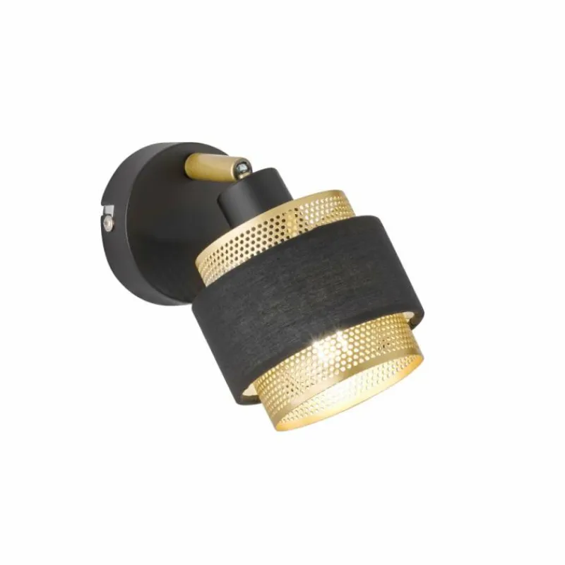 Luminaires Wofi Applique murale Wofi-Leuchten GROVE Noir, 1 lumière* Spots Et Projecteurs