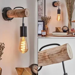 Luminaires Scandinaves-hofstein Applique murale Yaak Écru, Noir, 1 lumière