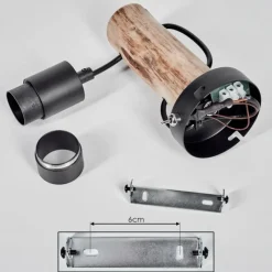 Luminaires Scandinaves-hofstein Applique murale Yaak Écru, Noir, 1 lumière