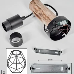 Luminaires Scandinaves-hofstein Applique murale Yaak Écru, Noir, 1 lumière