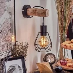 Luminaires Scandinaves-hofstein Applique murale Yaak Écru, Noir, 1 lumière