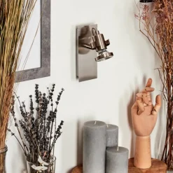 hofstein Applique murale Yometchen LED Nickel mat, 1 lumière