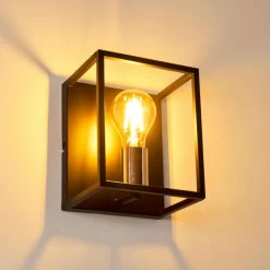 Lampes Vintages & Rétros-hofstein Applique murale Yuhigaoka Cuivre, Noir, 1 lumière