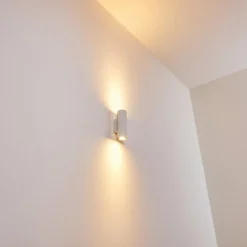 Luminaires Rustiques-hofstein Applique murale Zuoz Blanc, 2 lumières