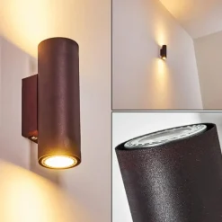 Luminaires Rustiques-hofstein Applique murale Zuoz Rouille, 2 lumières