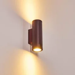 Luminaires Rustiques-hofstein Applique murale Zuoz Rouille, 2 lumières