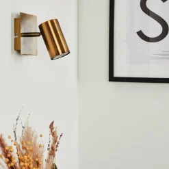 hofstein Applique murale Zuoz Vieux laiton, 1 lumière