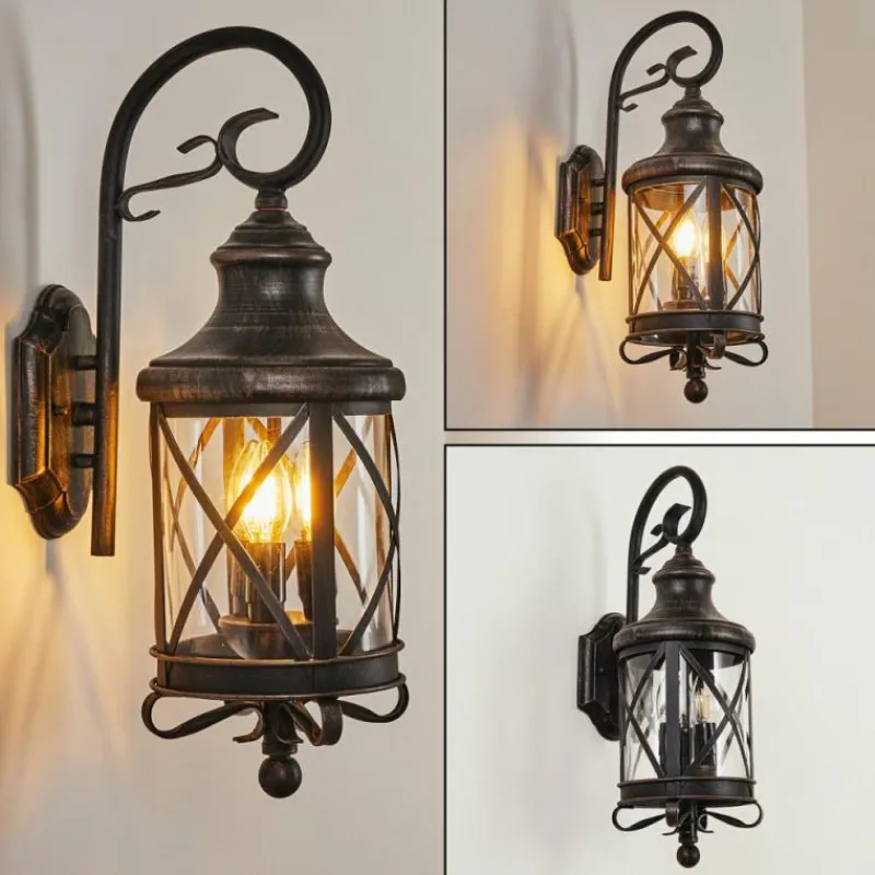 Luminaires Rustiques-hofstein Applique murale Zurich Brun, Couleur bois, 3 lumières