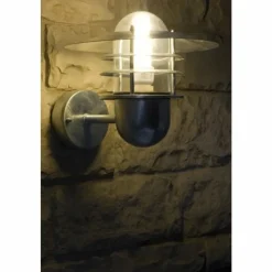 Luminaires Nordlux Applique Nordlux Agger Acier inoxydable, Transparent, 1 lumière