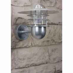 Luminaires Nordlux Applique Nordlux Agger Acier inoxydable, Transparent, 1 lumière