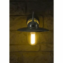 Luminaires Nordlux Applique Nordlux Luxembourg Acier inoxydable, Transparent, Zingué, 1 lumière, Détecteur de mouvement